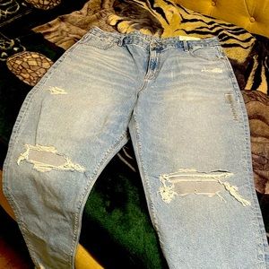 American eagle size 20 curvy mom jeans high rise
